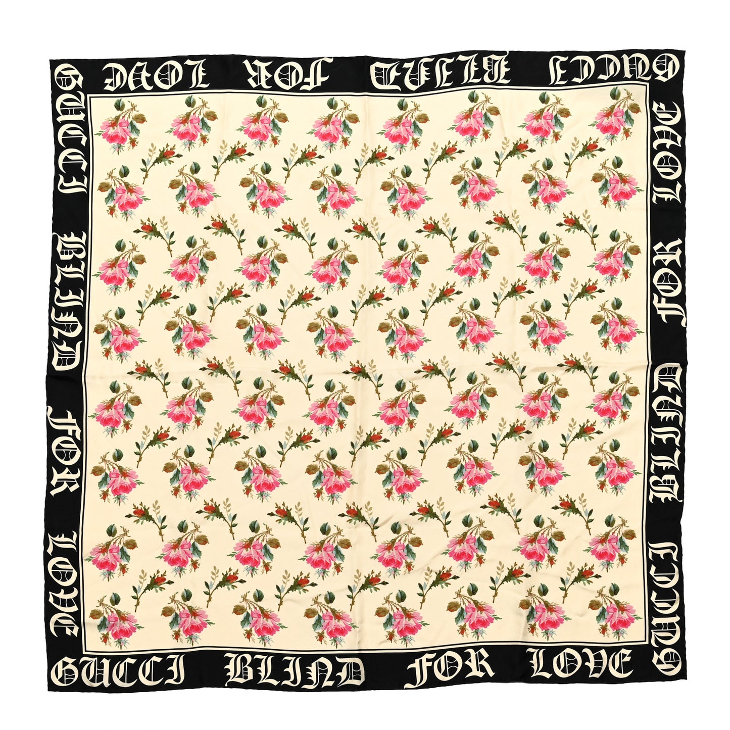 Silk Flower Print Scarf