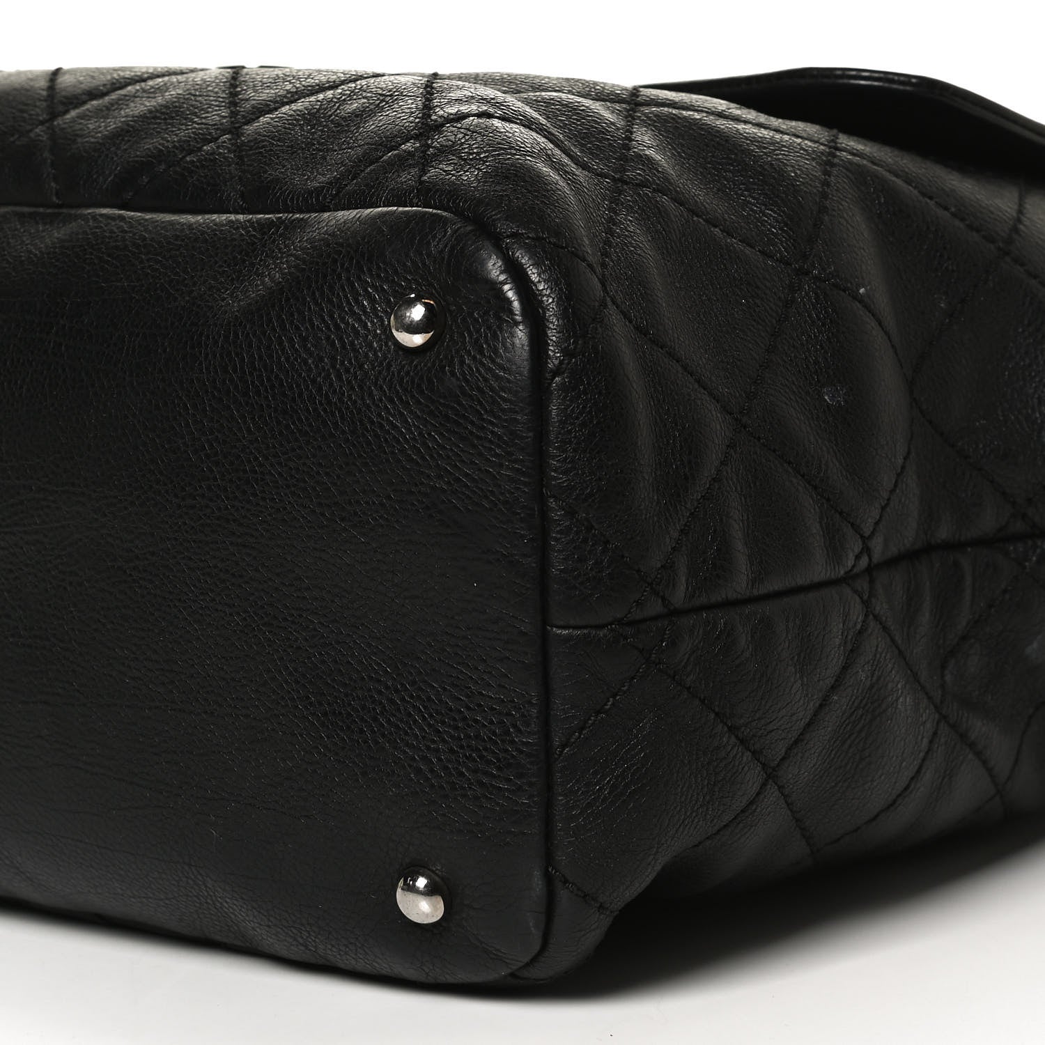 Chanel Calfskin Large Front Flap Tote Black 6 of 11