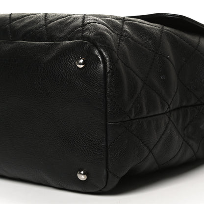 Chanel Calfskin Large Front Flap Tote Black 6 of 11
