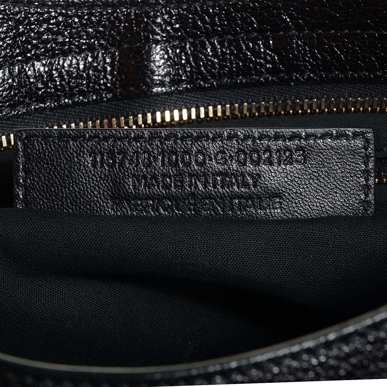 Balenciaga Chevre Gold Metallic Edge Hardware City Black 9 of 14