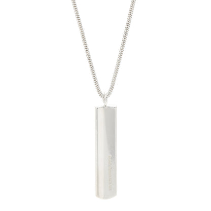 Tiffany Sterling Silver 1837 Bar Pendant Necklace 5 of 7
