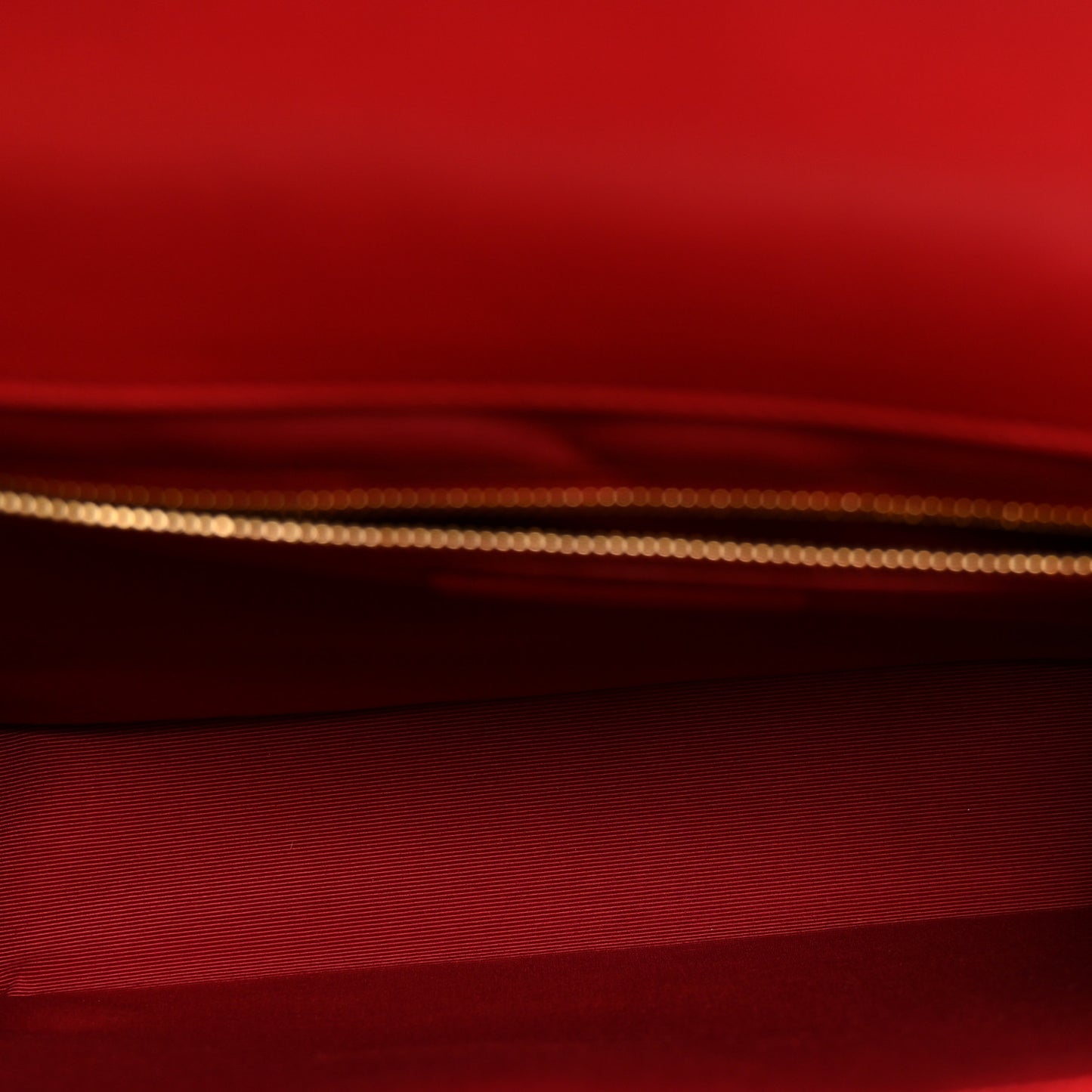 Smooth Calfskin Matelasse Chevron Large Monogram Satchel Red