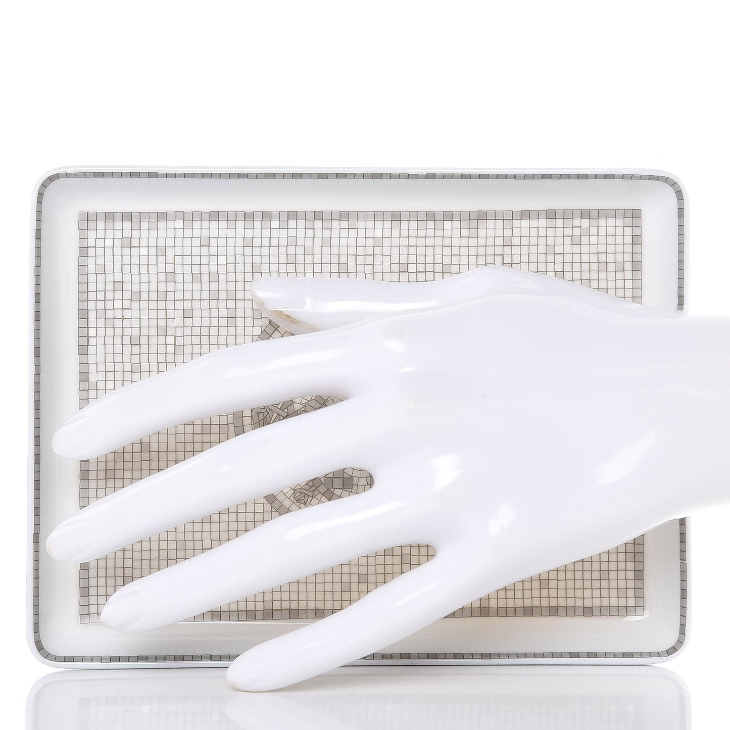 Porcelain Mosaique Au 24 Sushi Plate Platine
