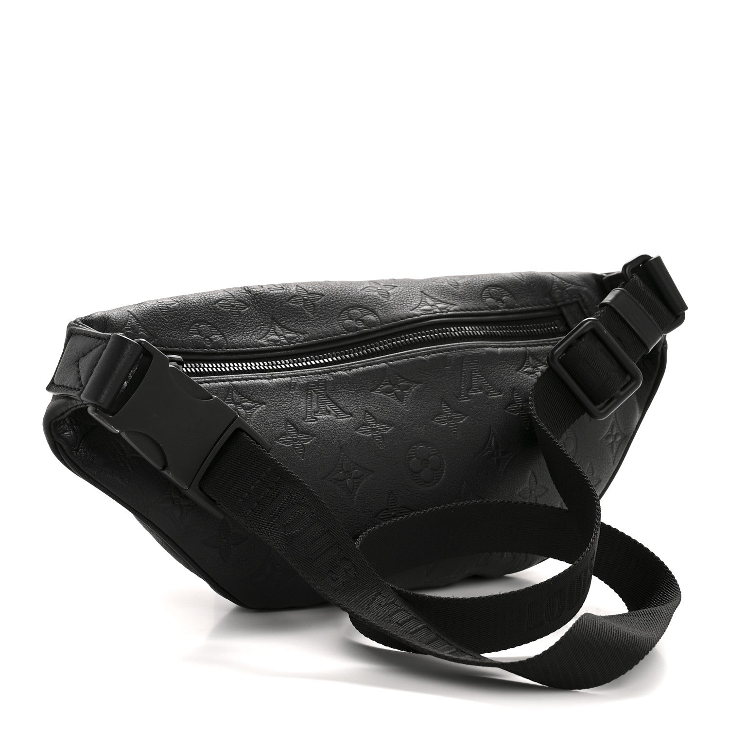 Louis Vuitton Calfskin Monogram Shadow Discovery Bumbag Black 3 of 11