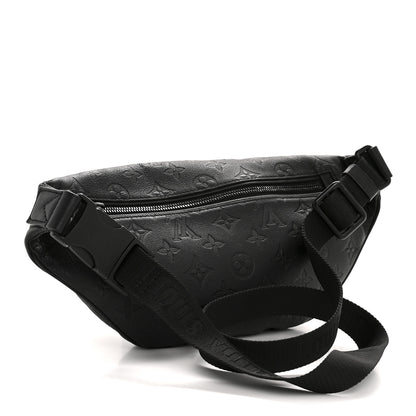 Louis Vuitton Calfskin Monogram Shadow Discovery Bumbag Black 3 of 11