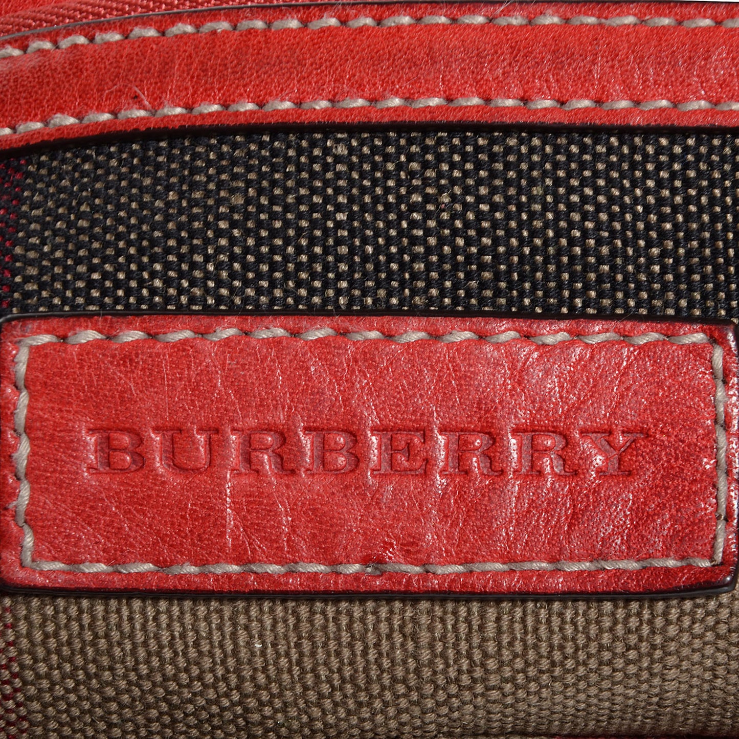 Canvas Large Mega Check Maidstone Cadmium Red