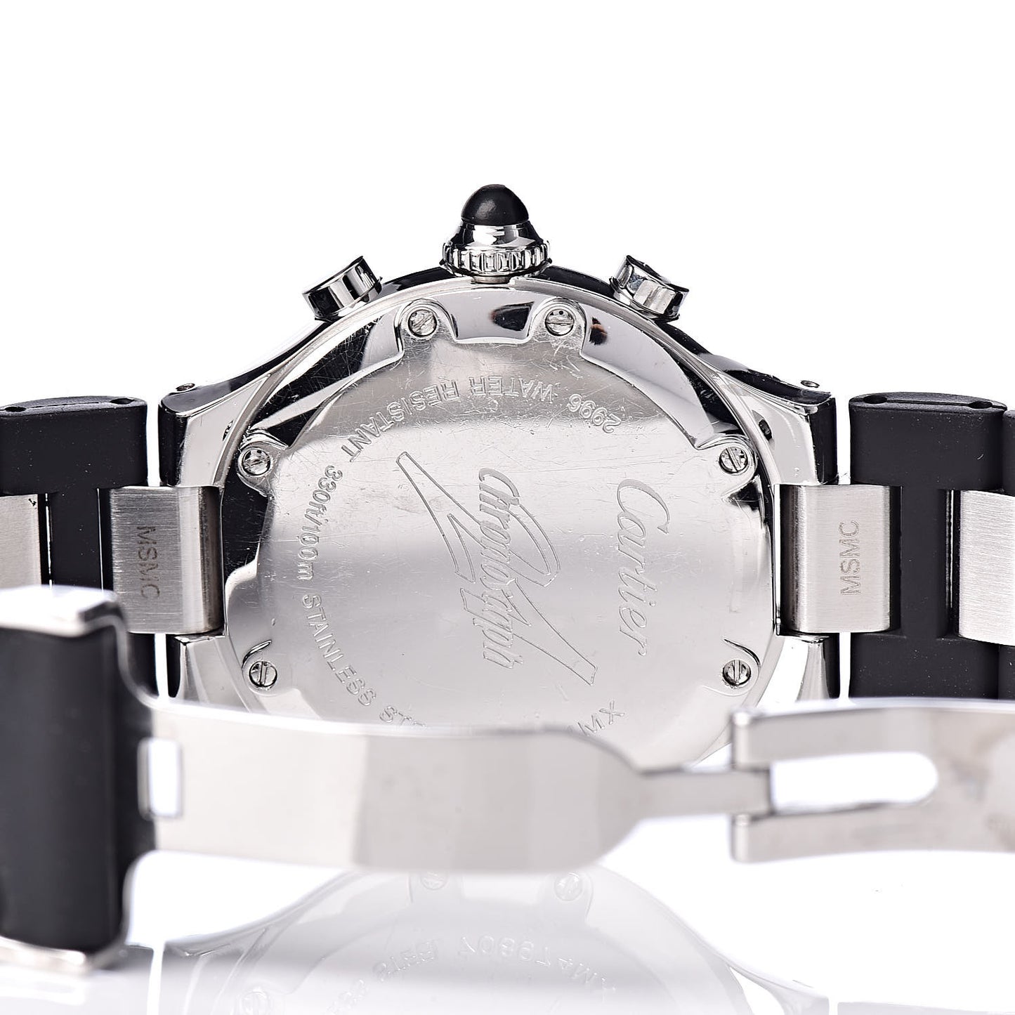Stainless Steel Rubber 32mm Must 21 Chronoscaph Quartz Watch Black