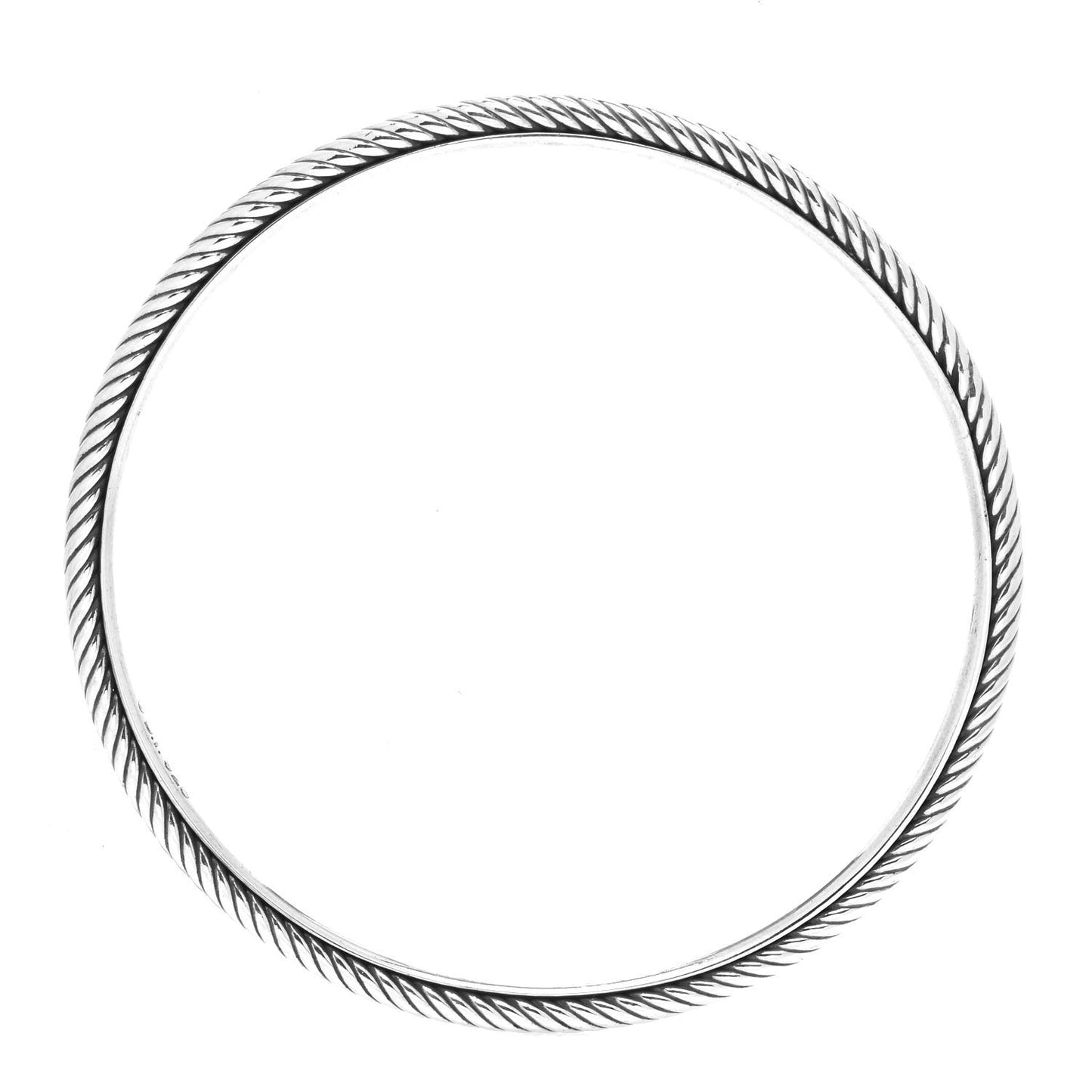 Sterling Silver 3mm Cable Classics Bangle Bracelet