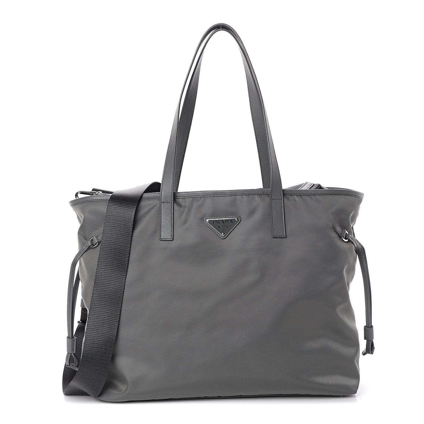 Tessuto Nylon Saffiano Tote Ardesia