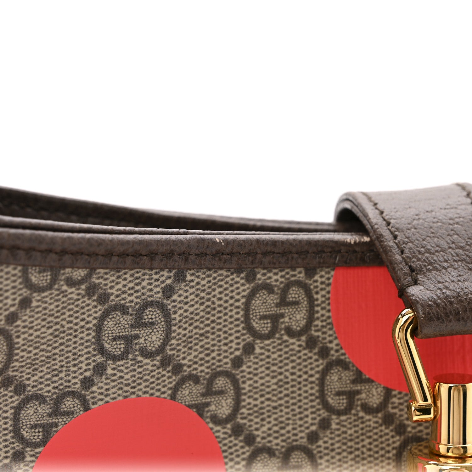 Gucci GG Supreme Monogram Geometric Textured Dollar Calfskin Web Small Jackie 1961 Hobo 11 of 13