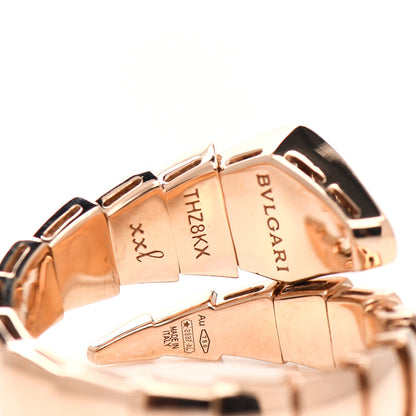 Bulgari 18K Rose Gold Diamond Serpenti Viper Ring XXL 4 of 5