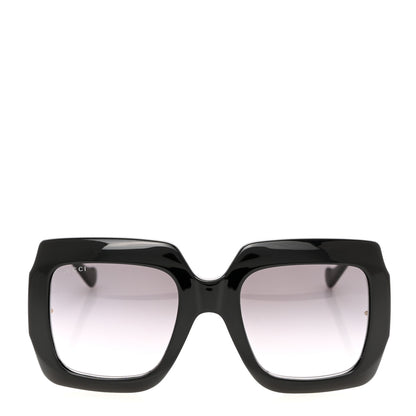 Gucci Acetate Square Frame Chain Sunglasses GG1022S Black 2 of 8