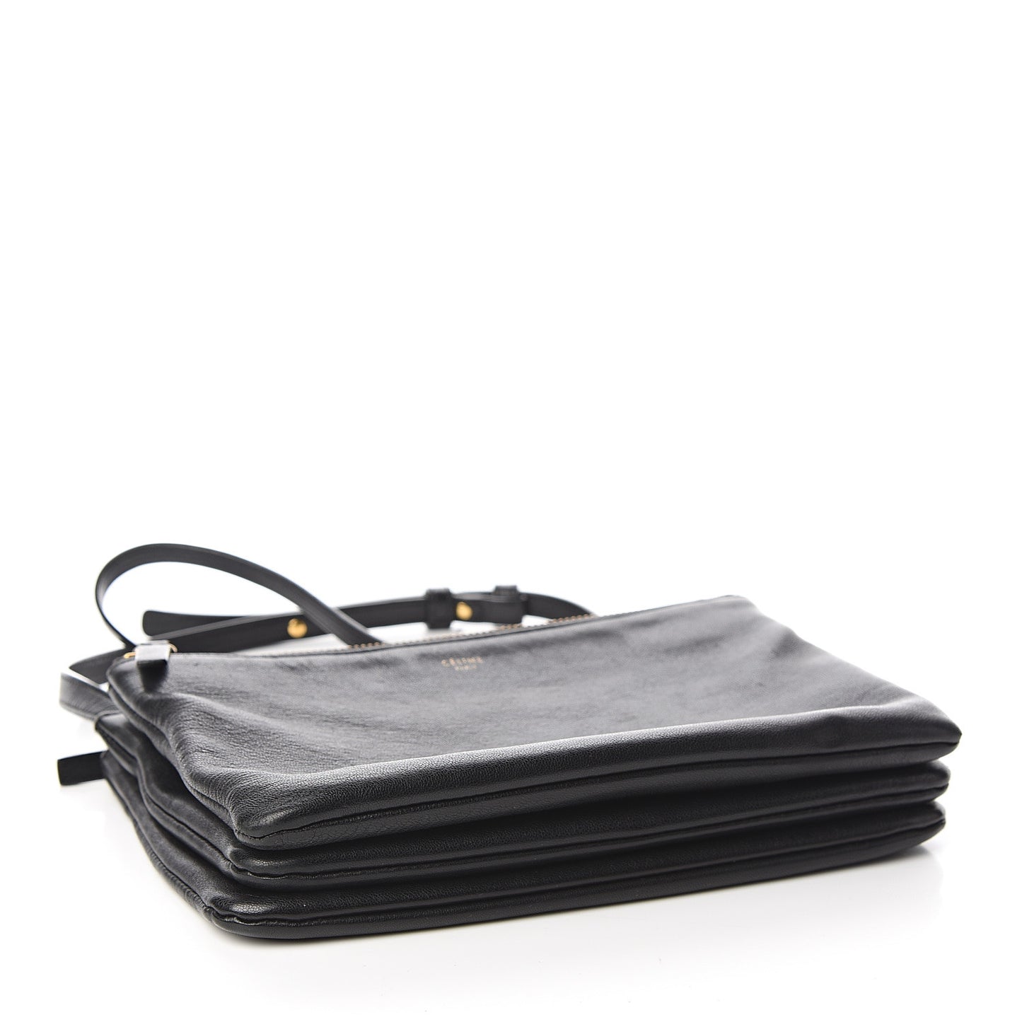 Lambskin Small Trio Crossbody Bag Black