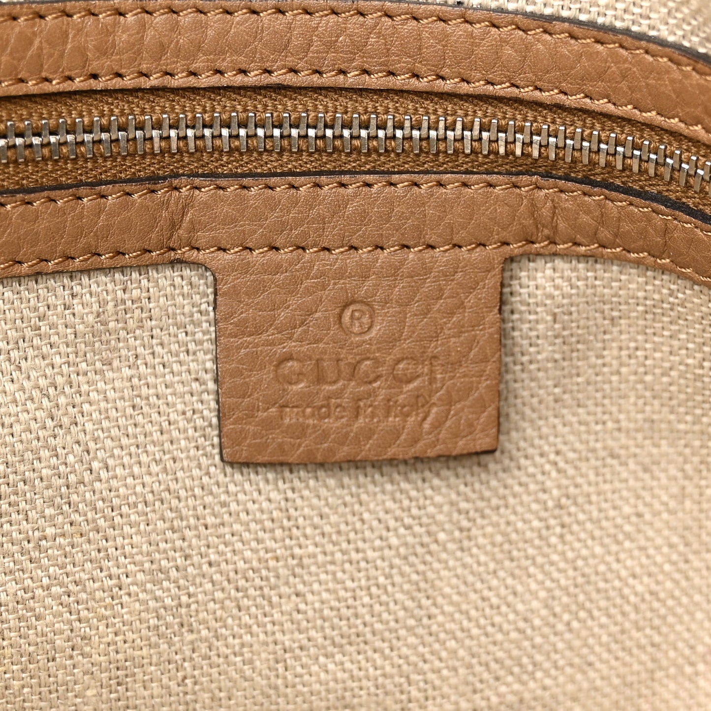 Monogram Medium Icon Bit Tote Light Brown