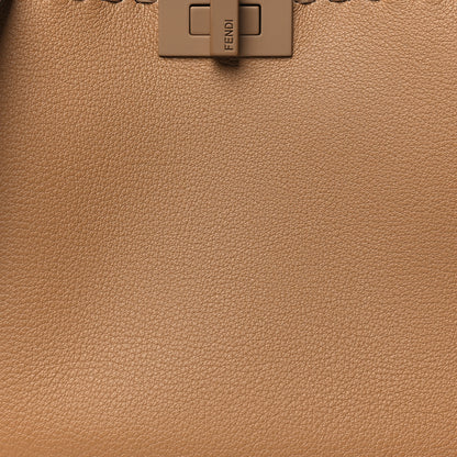 Fendi Cuoio Romano Vitello Elaphe Cover Sellerissima Monochrome Mini Peekaboo I SEE U Satchel Cammello 9 of 11