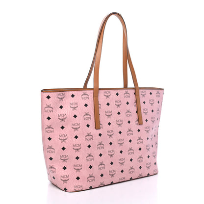 MCM Visetos Medium Anya Shopper Tote Soft Pink 2 of 4