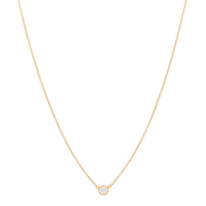 Tiffany 18K Yellow Gold Diamond .21ct Elsa Peretti Diamonds by the Yard Pendant Necklace 1 of 6