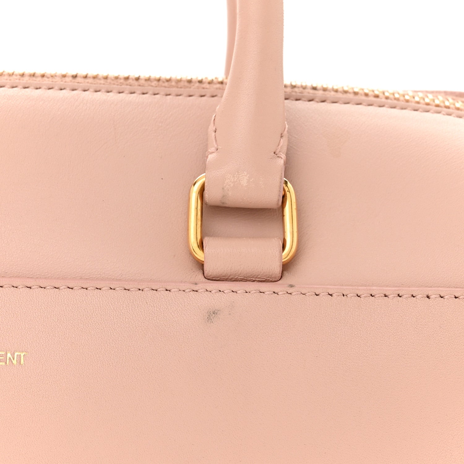 Saint Laurent Calfskin Classic Baby Duffle Peach 11 of 13