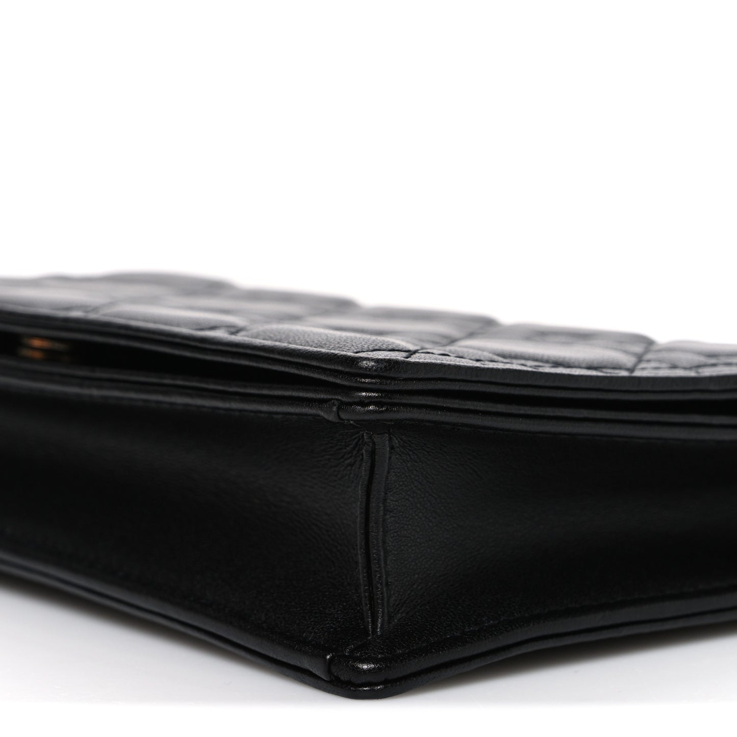Lambskin Cannage Lady Dior Pouch Black