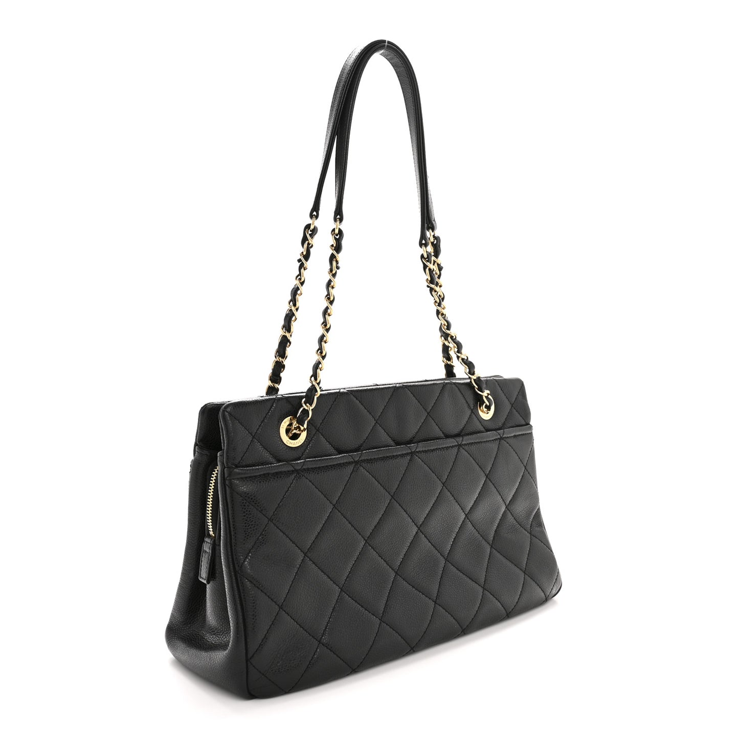 Caviar Quilted CC Timeless Soft Tote Black