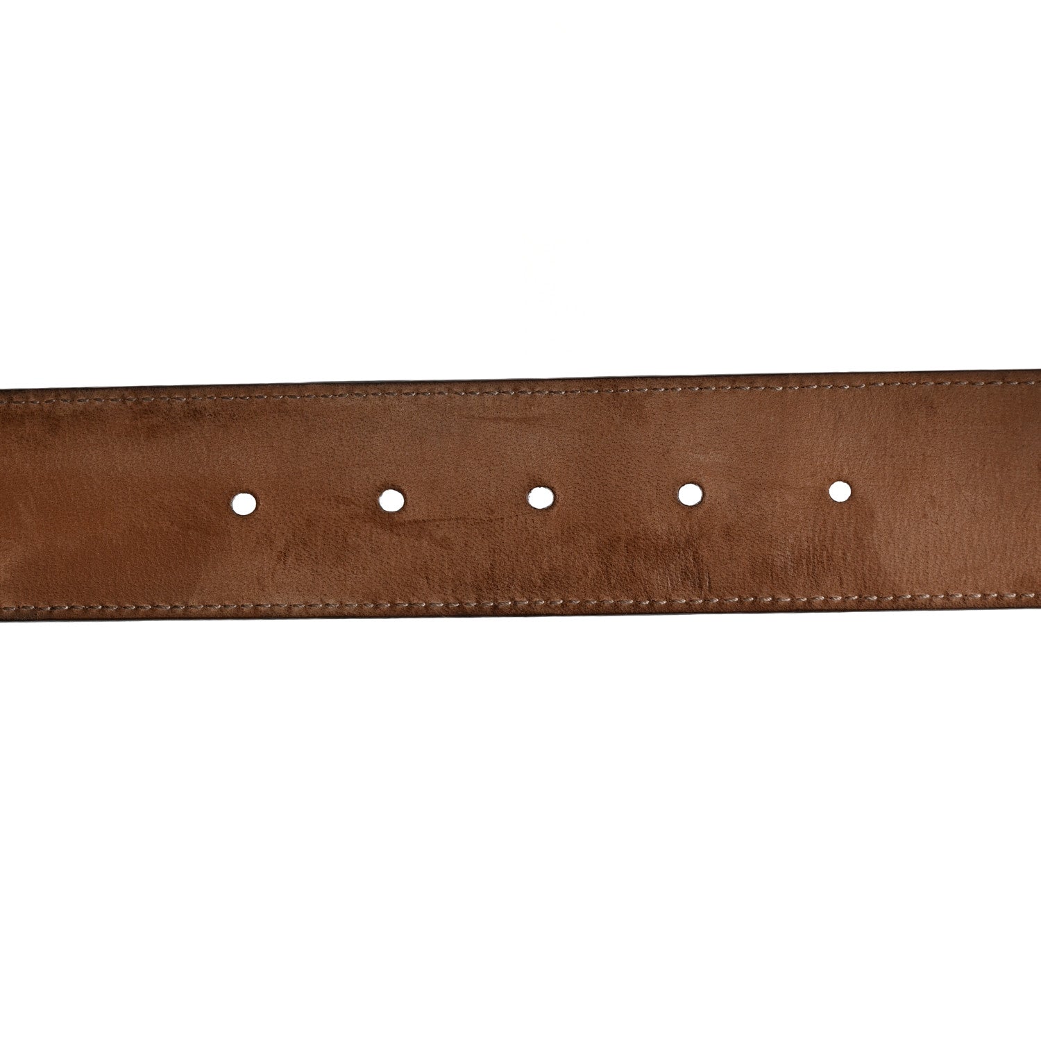 Gucci GG Supreme Monogram Selleria Calfskin Interlocking G 40mm Belt 90 36 Beige Ebony Cocoa 4 of 6