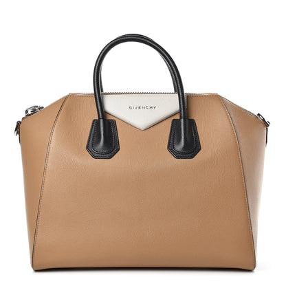 Givenchy Sugar Goatskin Medium Tri-Color Antigona Beige Black White 1 of 15