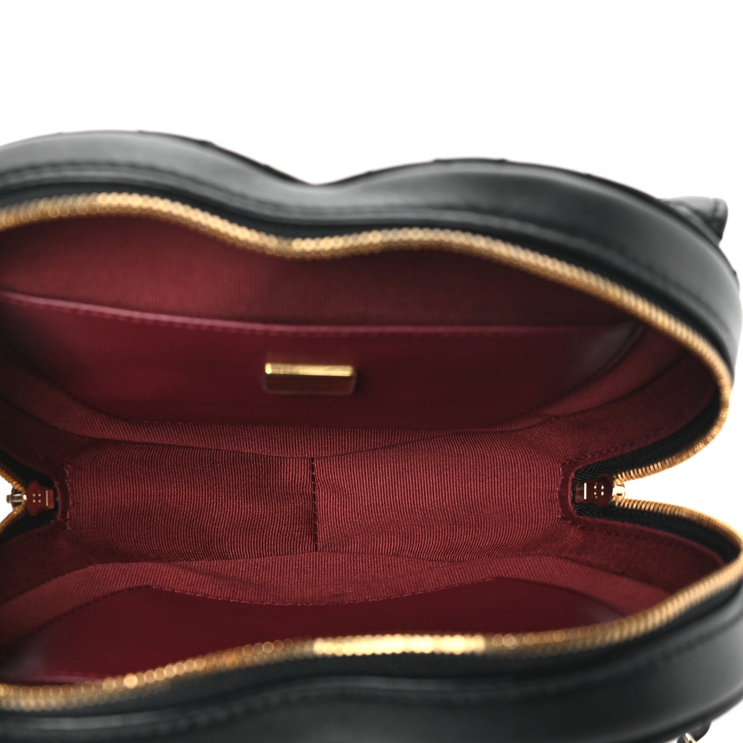 Chanel Lambskin Quilted CC In Love Heart Bag Black 5 of 9