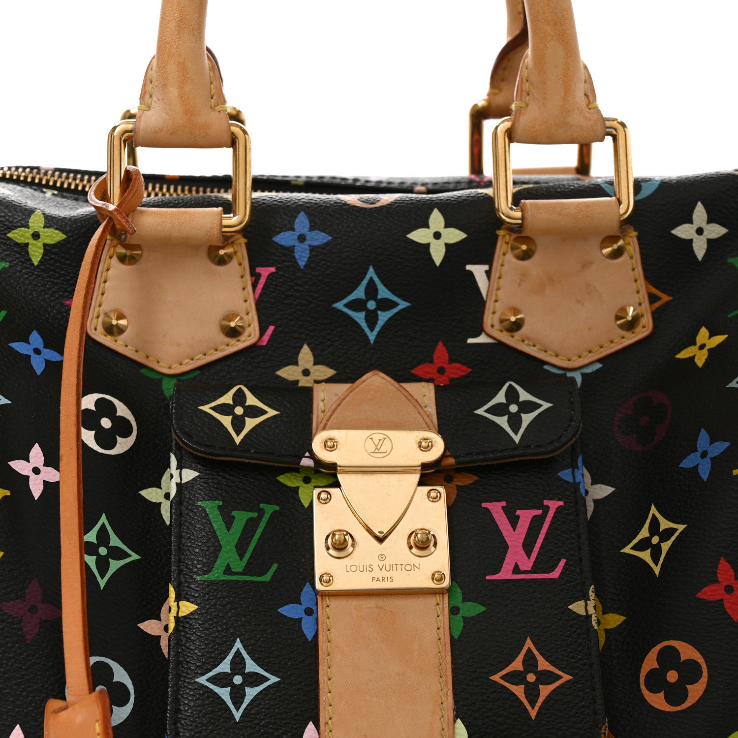 Louis Vuitton Monogram Multicolor Speedy 30 Black 6 of 8