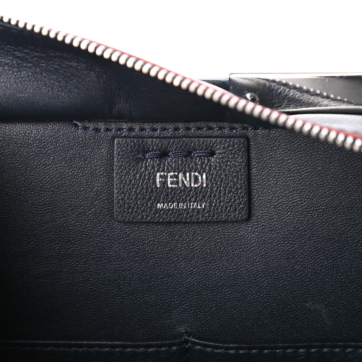 Fendi Vitello Dolce Century Petite 3Jours Tote Blue Notte 6 of 9