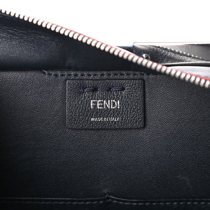 Fendi Vitello Dolce Century Petite 3Jours Tote Blue Notte 6 of 9