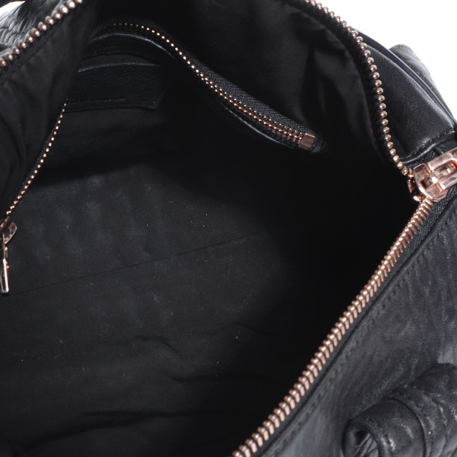 Alexander Wang Leather Rocco w Rose Gold Hardware Black 5 of 6
