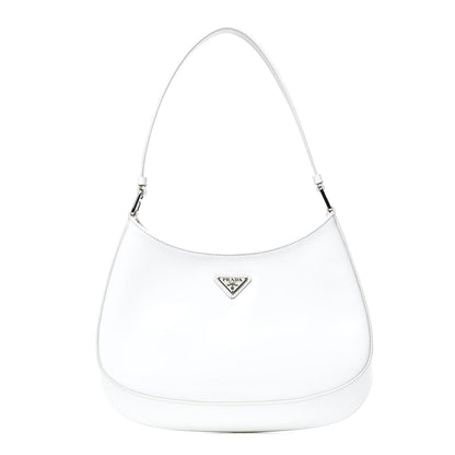 Prada Spazzolato Cleo Shoulder Bag White 1 of 4