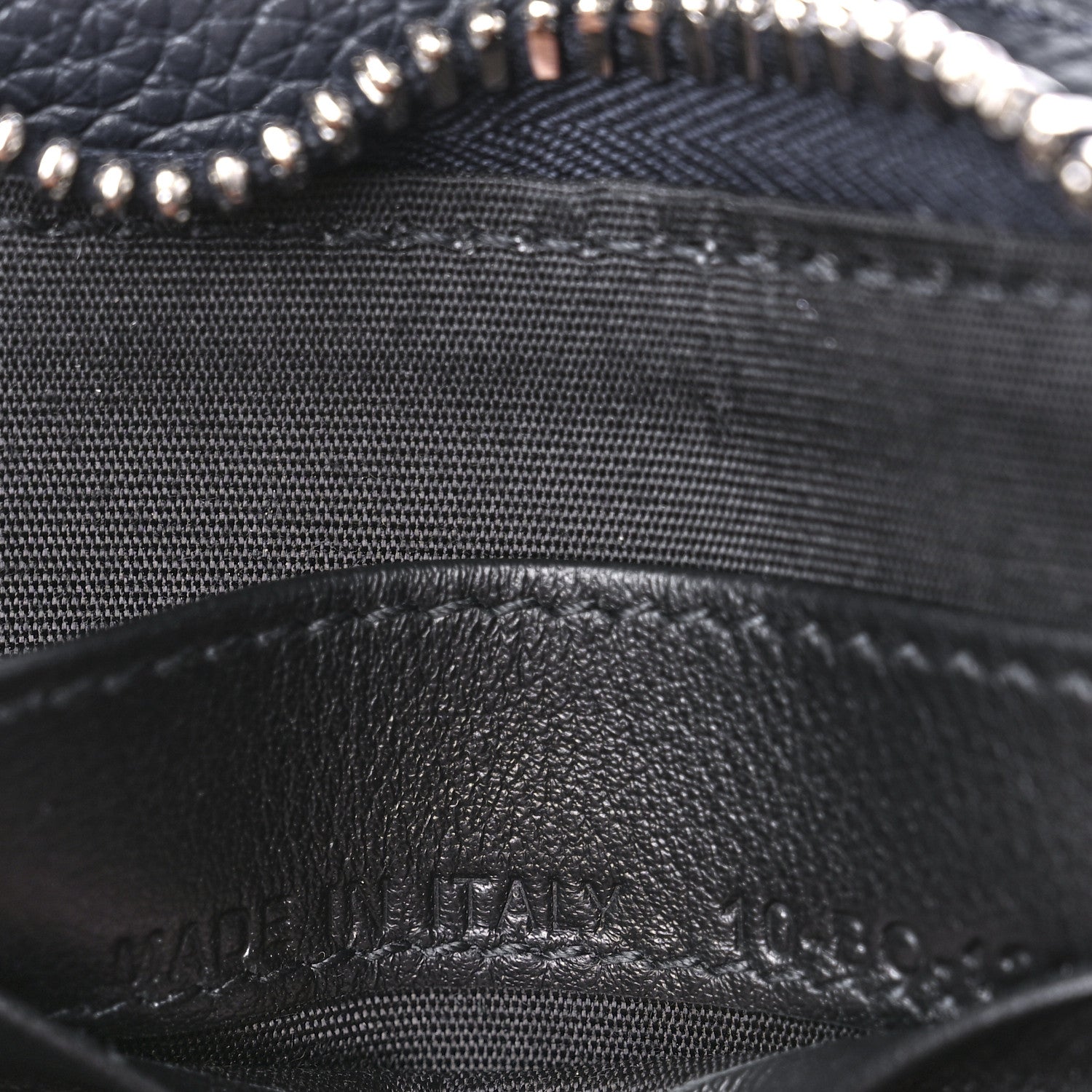 Christian Dior Grained Calfskin Pouch Navy Blue 7 of 9