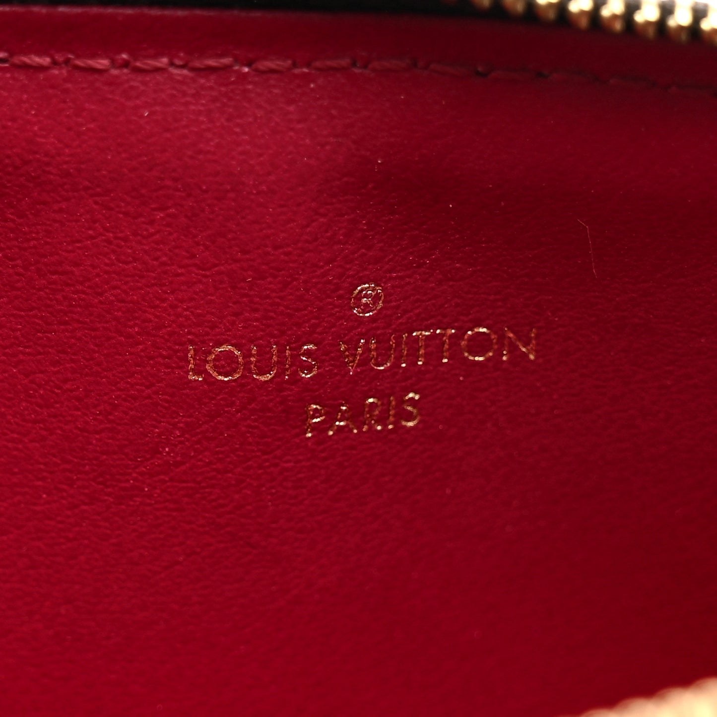 Monogram Felicie Chain Wallet Zippered Insert Fuchsia