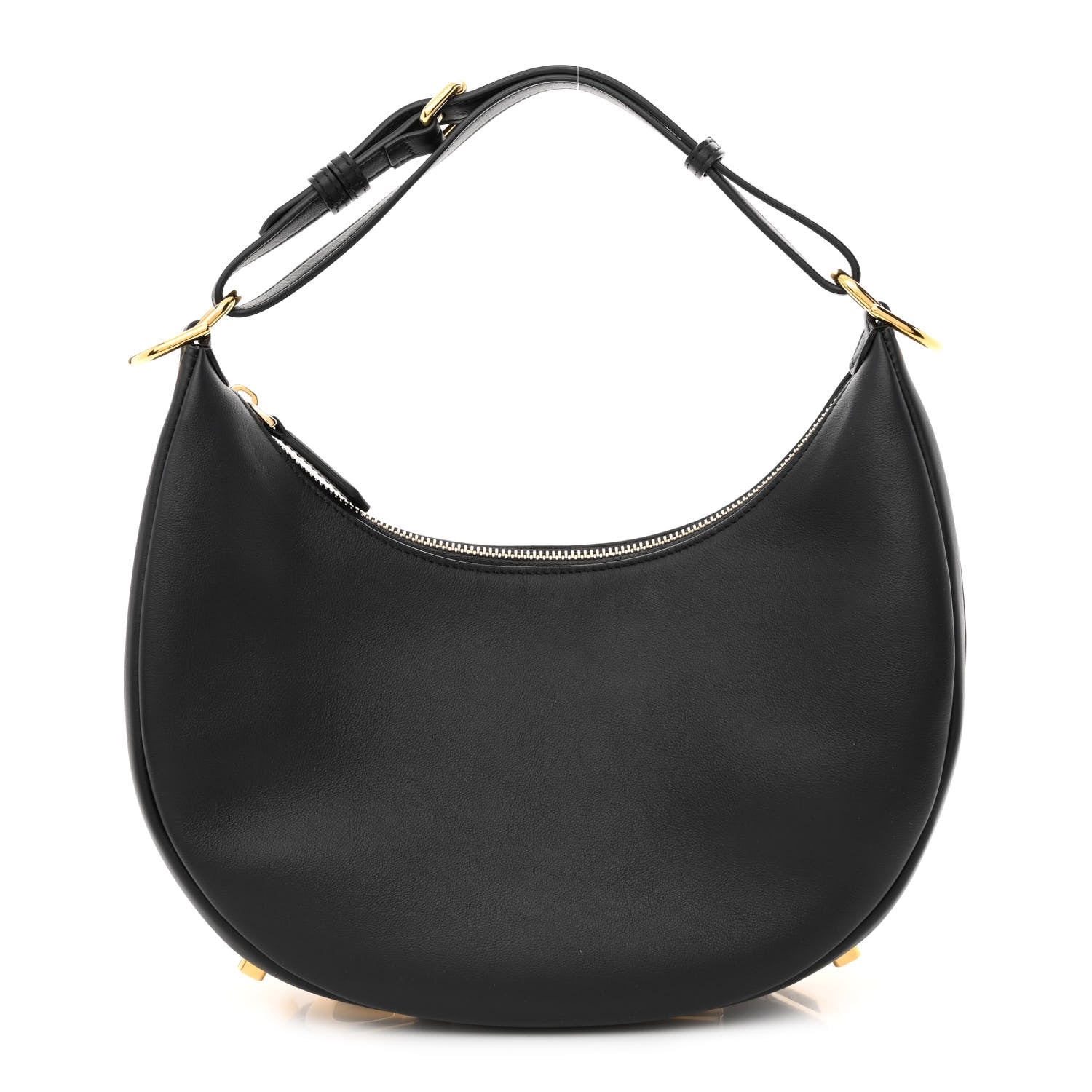 Fendi Vitello Grace Matte Small Fendigraphy Hobo Bag Black 1 of 14