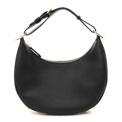Fendi Vitello Grace Matte Small Fendigraphy Hobo Bag Black 1 of 14