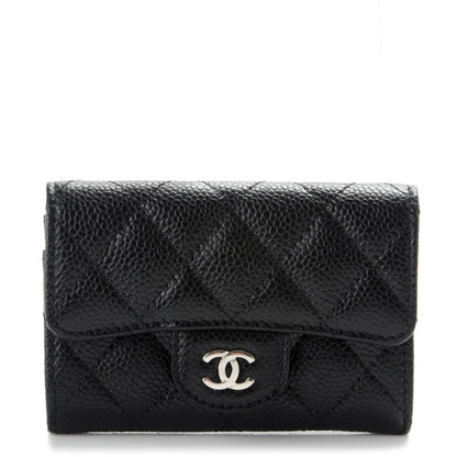 Chanel Caviar Quilted Flap Card Holder Black 1 of 8