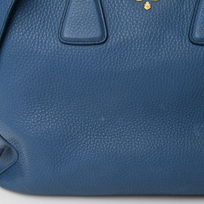 Prada Vitello Daino Tote Cobalto 14 of 16