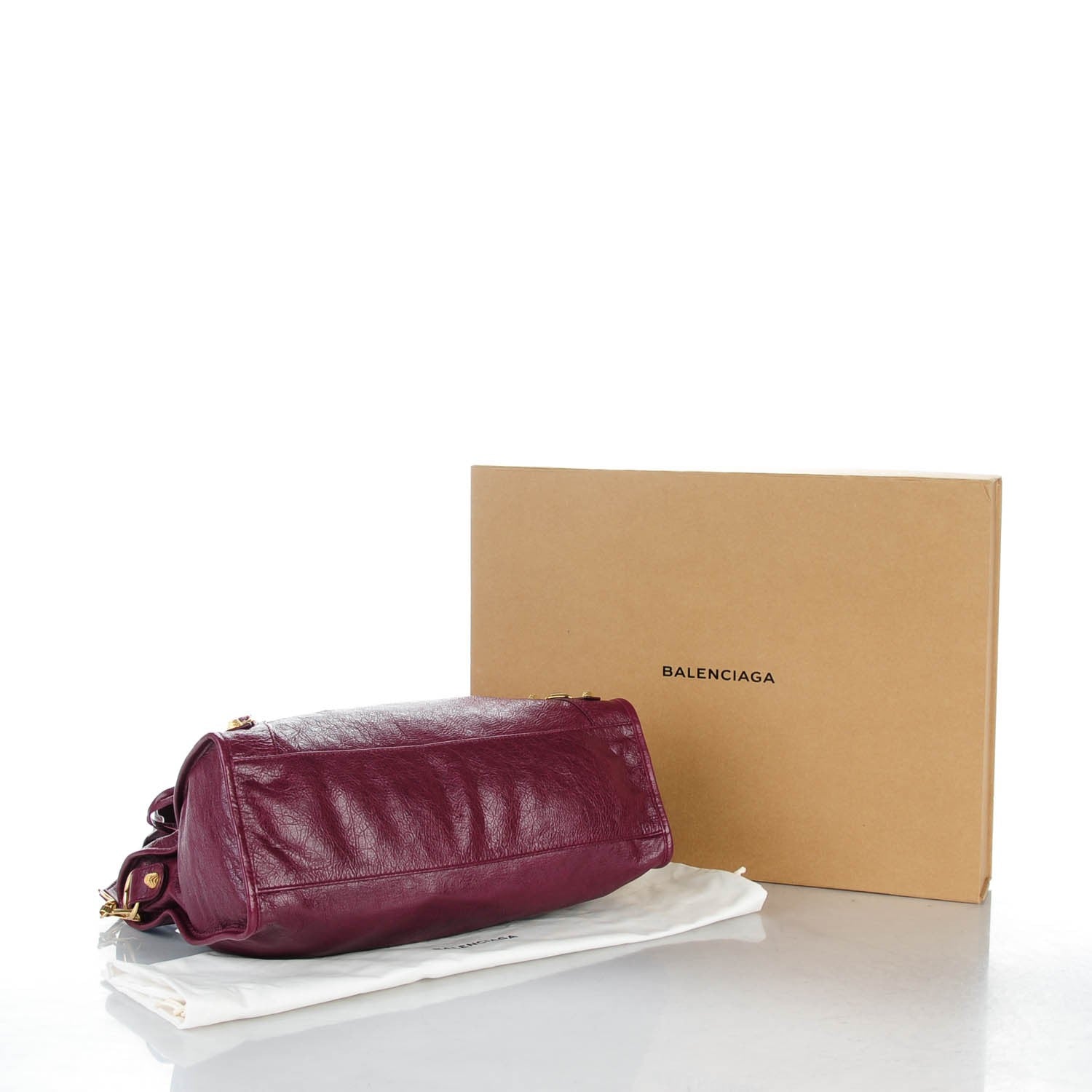 Balenciaga Agneau Giant 12 Gold Hardware City Violet Prune 4 of 7