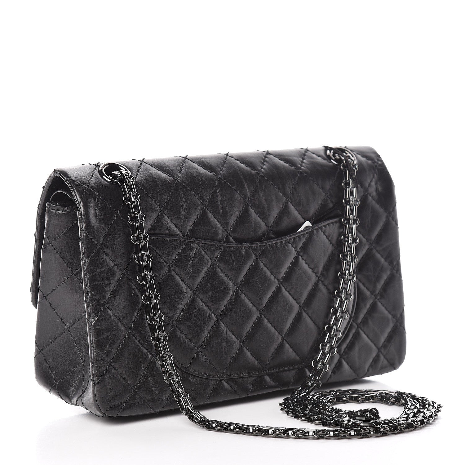 Chanel Aged Calfskin Quilted 2.55 Reissue 225 Flap So Black 3 of 12