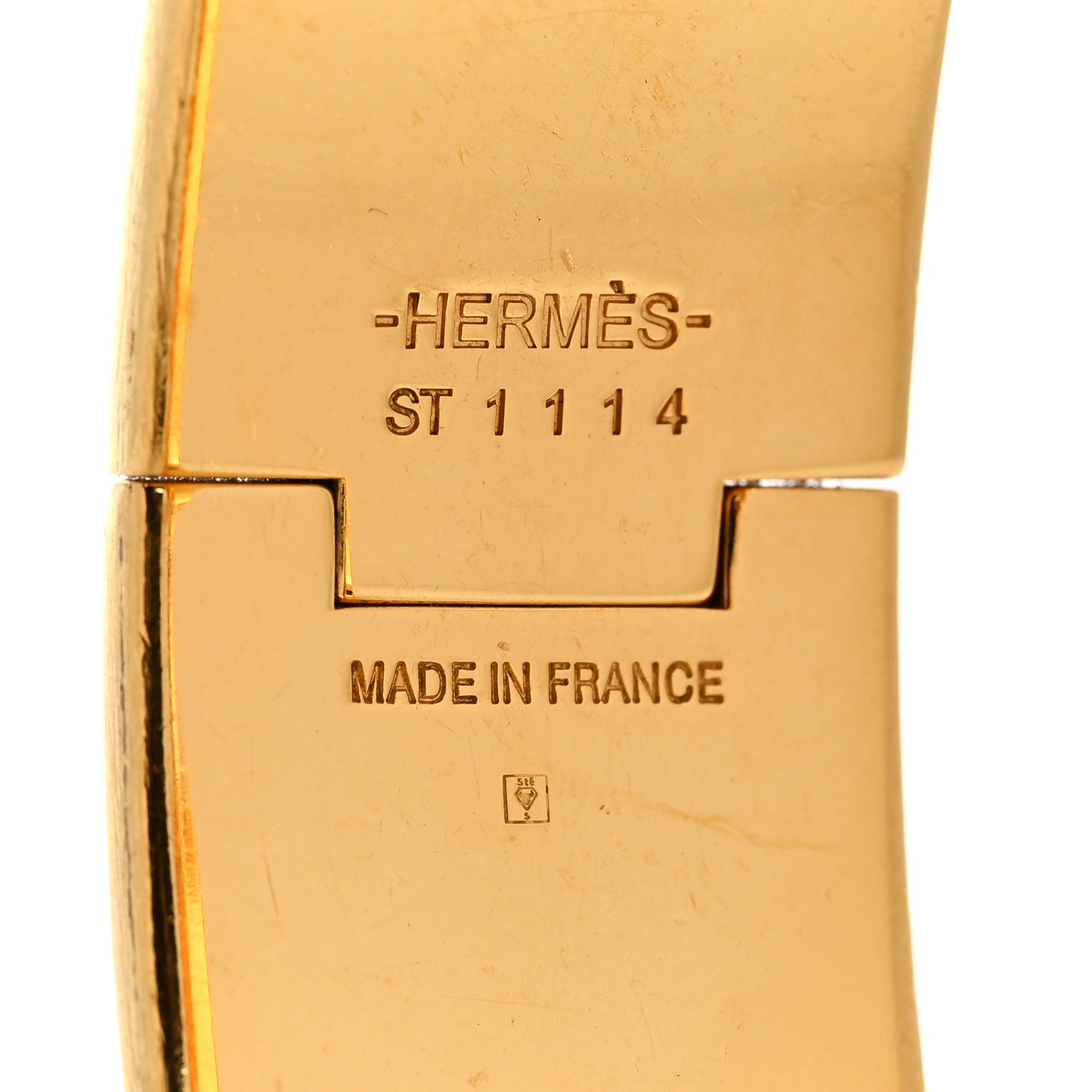 Enamel Wide Clic Clac H Bracelet GM Black