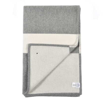 Hermes Wool Cashmere Avoine Blanket Craie Gris 2 of 4