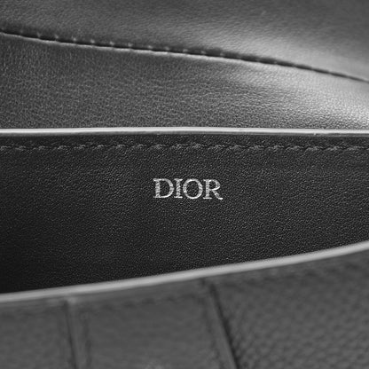 Christian Dior X KAWS Grained Calfskin Saddle Wristlet Black 6 of 8