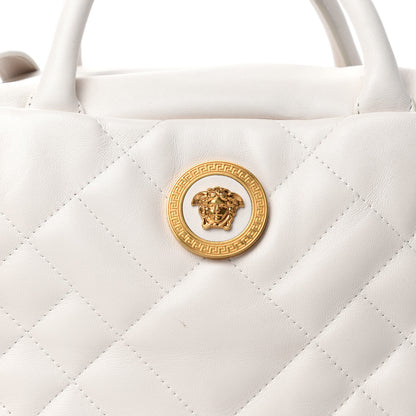 Versace Nappa Quilted Icon Bowler White 9 of 9