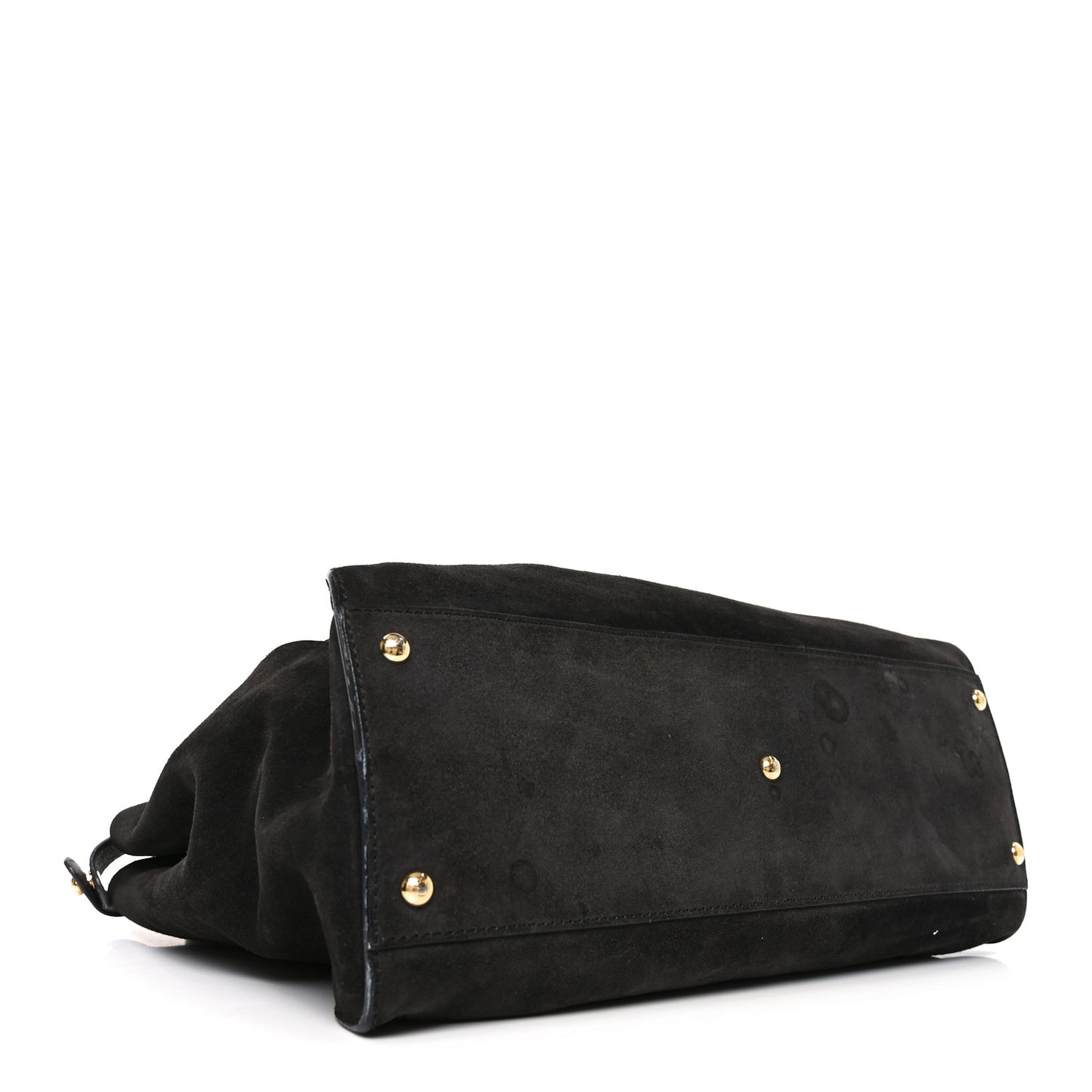 Suede Calfskin Hair Leopard Print Zucca Large Peekaboo Iconic Satchel Brown Grey