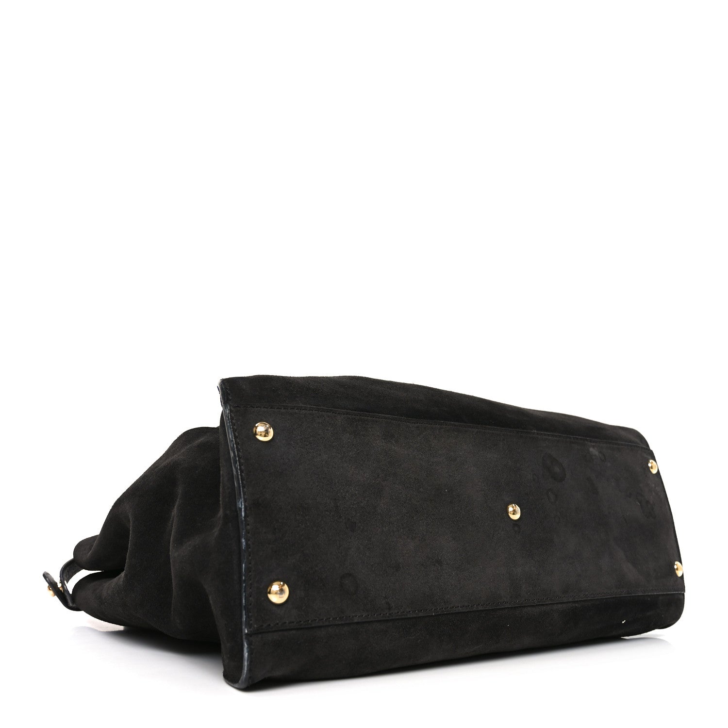 Fendi Suede Calfskin Hair Leopard Print Zucca Large Peekaboo Iconic Satchel Brown Grey 4 of 10