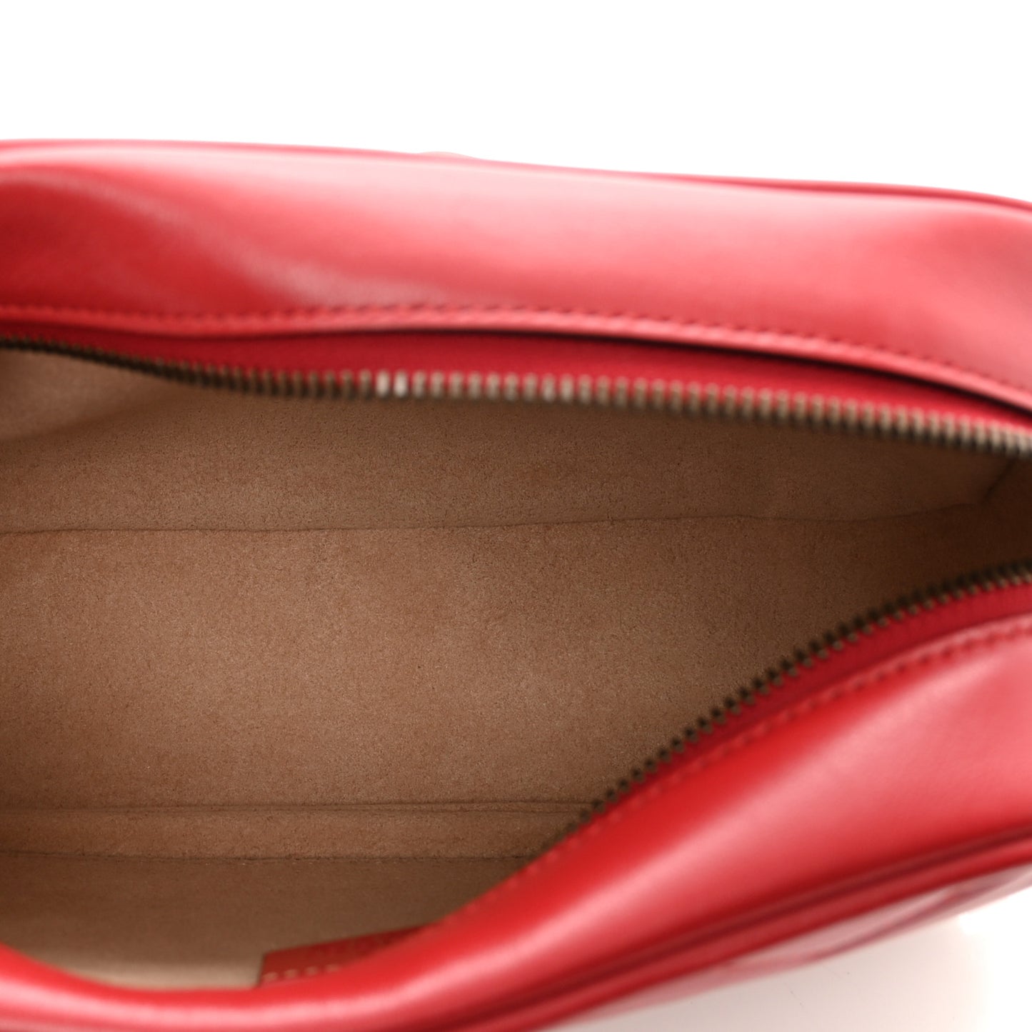 Calfskin Matelasse Small GG Marmont Chain Shoulder Bag Hibiscus Red
