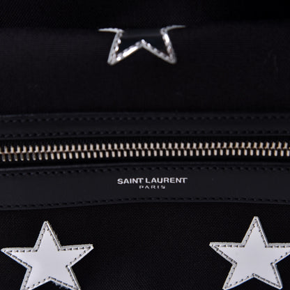 Saint Laurent Canvas Stars Print Hunting Backpack Black Silver 2 of 6