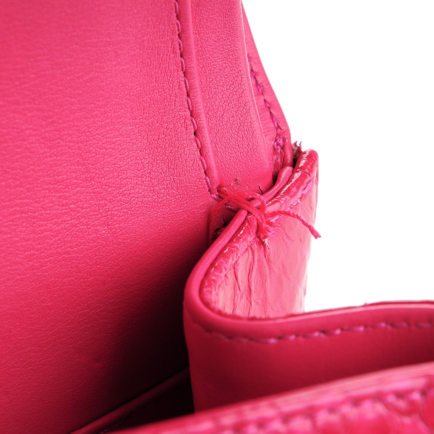 Chanel Python Jumbo Double Flap Dark Pink 11 of 13