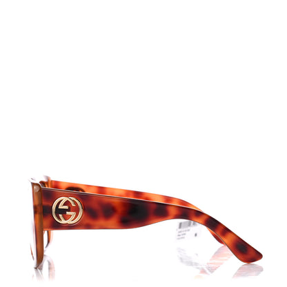 Gucci Acetate Square Frame Sunglasses GG0141S Tortoise 2 of 8